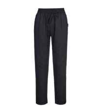 Pantaloni cuoco MeshAir Pro - taglia L - nero - Portwest