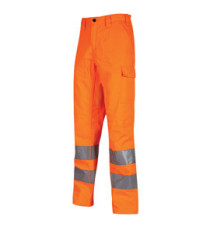 Pantaloni invernali alta visibilità Sirius - taglia M - arancio fluo - U-Power
