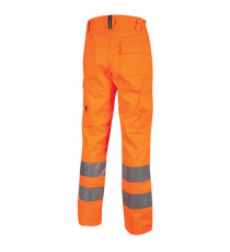 Pantaloni invernali alta visibilità Sirius - taglia M - arancio fluo - U-Power