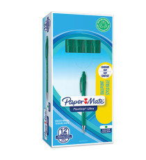 Penna a sfera a scatto Flexgrip Ultra  - punta 1,0mm - verde - Papermate