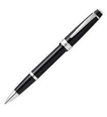 Penna roller Bailey Light - punta F - fusto nero/cromo - Cross