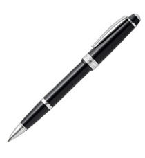 Penna roller Bailey Light - punta F - fusto nero/cromo - Cross