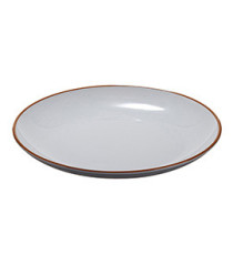 Piatto piano - rPET - grigio - Ø22 x 2,6cm - Leone