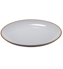 Piatto piano - rPET - grigio - Ø27,5 x 2,8cm - Leone