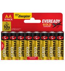 Pila stilo AA - 1,5V - Eveready Gold- alcalina - Energizer - blister 8 pezzi