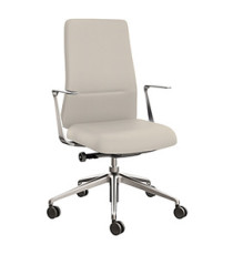 Poltrona direzionale Bull BUB - con braccioli fissi - panna - Unisit