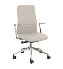 Poltrona direzionale Bull BUB - con braccioli fissi - panna - Unisit