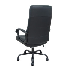 Poltrona direzionale Opti545 - con braccioli fissi e schenale alto - ecopelle - nero - Piqueras y Crespo