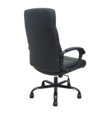 Poltrona direzionale Opti545 - con braccioli fissi e schenale alto - ecopelle - nero - Piqueras y Crespo