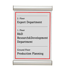 Porta targa appendibile Door Sign - A5 - 15 x 21 cm - Tecnostyl