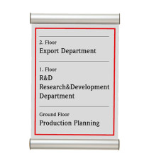 Porta targa appendibile Door Sign - A5 - 15 x 21 cm - Tecnostyl