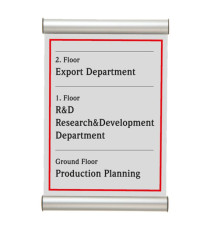 Porta targa appendibile Door Sign - A5 - 15 x 21 cm - Tecnostyl