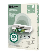 Pouches riciclate - A6 - 2x80 micron - Fellowes - scatola 100 pezzi