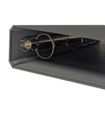 Raccoglitore ad anelli - 27 x 32 cm - Ø 30 mm - grigio scuro - BM