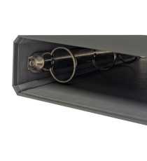 Raccoglitore ad anelli - 27 x 32 cm - Ø 30 mm - grigio scuro - BM