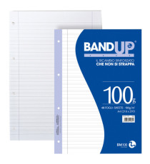 Ricambi BandUP forati rinforzati - A4 - rigo di 3a - 100gr - BM - conf. 40 pezzi