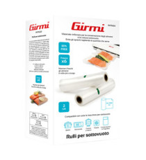 Rullo per sottovuoto - 22 x 500 cm - PE - trasparente - Girmi - conf. 2 pezzi