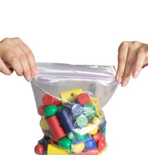 Sacchetti Zip - 20 x 30 cm - 45 micron - LDPE - trasparente - Viva - conf. 100 pezzi