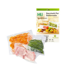 Sacchetto per sottovuoto - termoresistenti - 25 x 35 cm - Mulin - conf. 30 pezzi