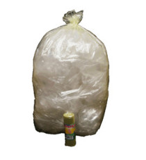 Sacchi - 70 x 110 cm - 110 L - 22 micron - MDPE/HDPE - giallo trasparente - Rolsac - conf. 10 pezzi