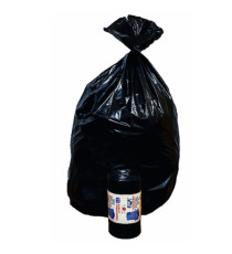 Sacchi - 90 x 120 cm - 130 L - 63 micron - MDPE/HDPE - nero - Rolsac - conf. 10 pezzi