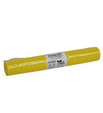 Sacco rifiuti - PCR - 72 x 110 cm - 110 L - 30 gr - giallo -Bio Extrusion - conf. 10 pezzi