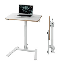 Scrivania Compatta Pneumatica Sit-Stand - mobile - pieghevole - 65 x 46 x 74-109 cm - bianco - Leitz