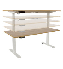 Scrivanie motorizzate - 160 x 80 x 116 cm  - quercia - Rocada