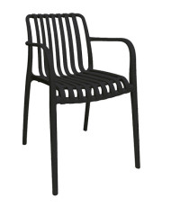 Sedia Nives - 56 x 42 x 81 cm - PP - nero - Verdelook