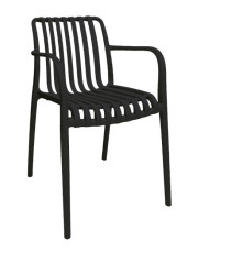 Sedia Nives - 56 x 42 x 81 cm - PP - nero - Verdelook