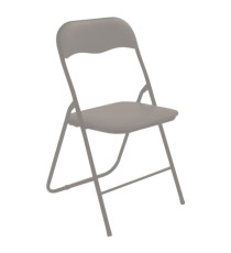 Sedia Slimmy - pieghevole - 43 x 44 x 79 cm - tortora - Verdelook