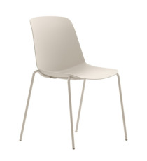 Seduta attesa Luna - 4 gambe - avorio - Unisit