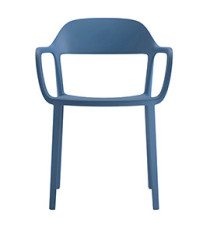 Seduta attesa Mina - con braccioli fissi - blu - Unisit