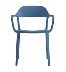 Seduta attesa Mina - con braccioli fissi - blu - Unisit