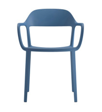 Seduta attesa Mina - con braccioli fissi - blu - Unisit