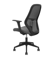 Seduta operativa Ergo 529 - con braccioli fissi - tessuto - grigio - Piqueras y Crespo