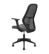 Seduta operativa Ergo 529 - con braccioli fissi - tessuto - grigio - Piqueras y Crespo