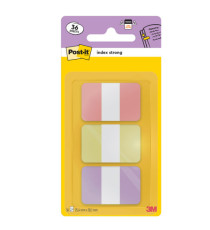 Segnapagina Post-it Index Strong -  686-3SUN - 25,4 x 38,1 mm - colori pastelllo - Post-it - conf. 36 pezzi