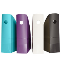 Set 4 portariviste Mag-Cube - linea Titane - 26,6 x 8,2 x 30,5 cm - colori assortiti - Exacompta