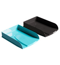 Set 4 vaschette portacorrispondenza Combo - linea Titane - 34,6 x 25,5 x 6,5cm - colori assortiti - Exacompta