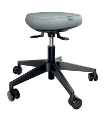 Sgabello Active - con ruote - grigio - Leitz