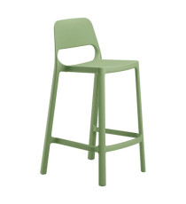 Sgabello alto Nuke - PP - verde - Unisit