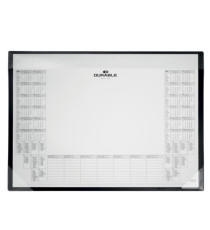 Sottomano in PP - con calendario e blocco appunti da 25 fogli - 60 x 43cm - nero - Durable
