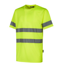 T-shirt alta visibilità Mizar - taglia M - giallo fluo - U-Power - conf. 3 pezzi