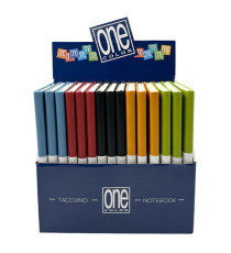 Taccuini One Color - A5 - rigata - 96 fogli - 70 gr - Blasetti - display 15 pezzi