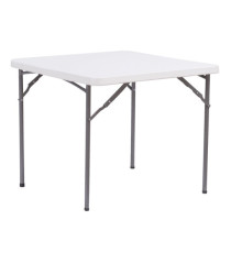 Tavolo quadrato - HDPE - 86 x 86 x 74 cm - bianco - Verdelook