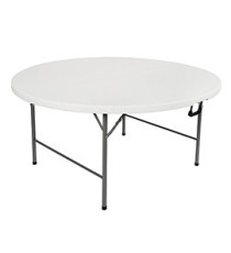 Tavolo rotondo - HDPE - diametro 150 x 74 cm - bianco - Verdelook