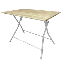 Tavolo Thiny small - 80 x 60 x 75 cm - effetto legno - Verdelook