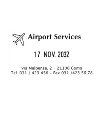 Timbro Professional 4.0 5460 Datario - 5,6 x 3,3 cm - 4 mm - personalizzabile - autoinchiostrante - cartuccia non inclus