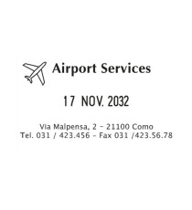 Timbro Professional 4.0 5460 Datario - 5,6 x 3,3 cm - 4 mm - personalizzabile - autoinchiostrante - cartuccia non inclus